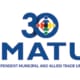 IMATU 30 years anniversary logo celebrating leadership, service and solidarity